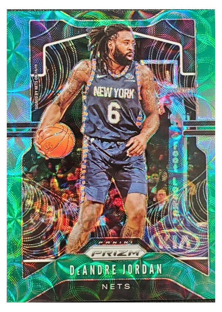 2019-20 Panini Prizm Base Set DeAndre Jordan Green Choice Prizm #243 card