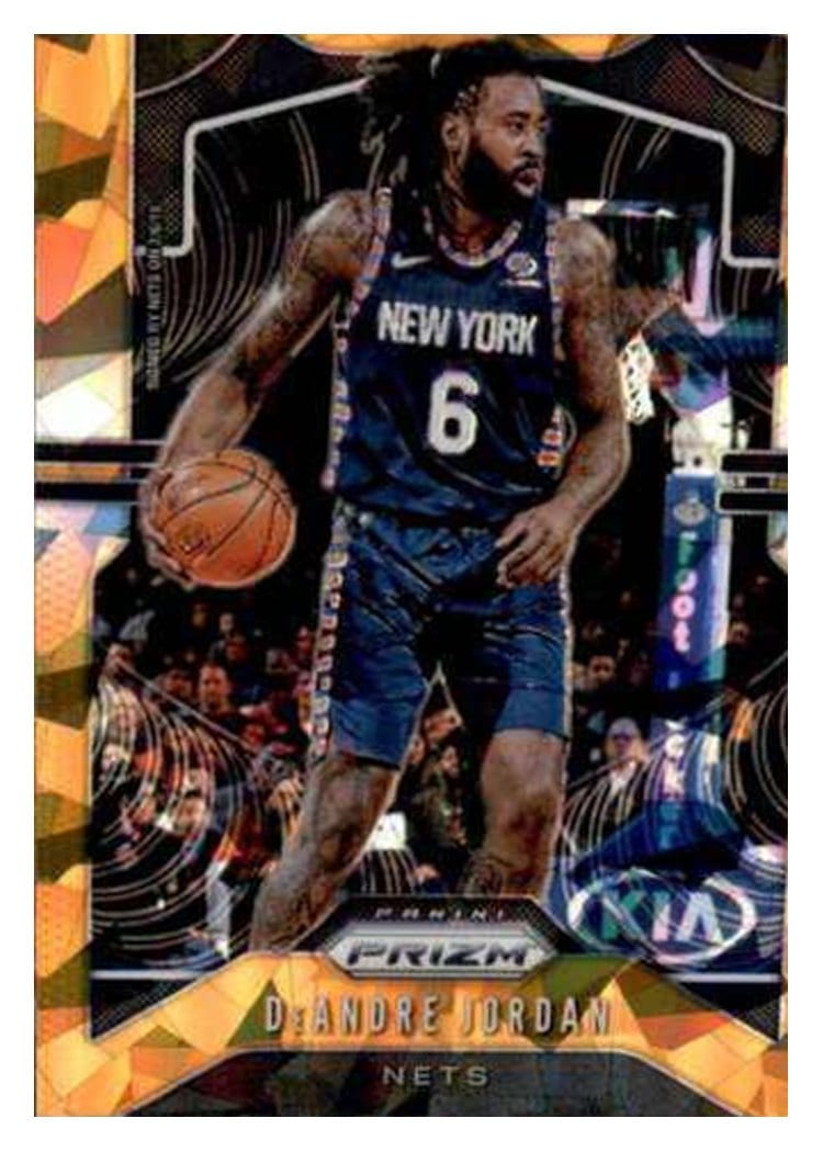 2019-20 Panini Prizm Base Set DeAndre Jordan Orange Ice Prizm #243 card