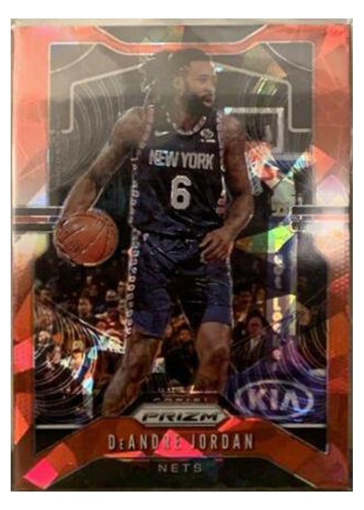 2019-20 Panini Prizm Base Set DeAndre Jordan Red Ice Prizm #243 card