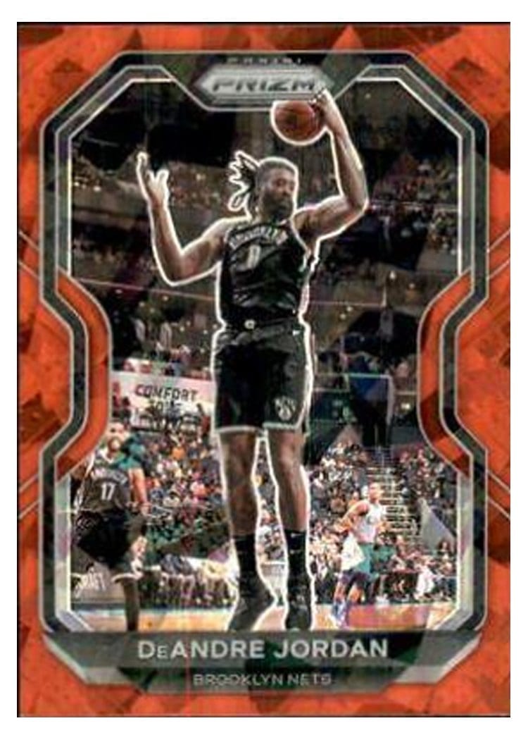 2020-21 Panini Prizm Base Set DeAndre Jordan Red Ice Prizm #130 card