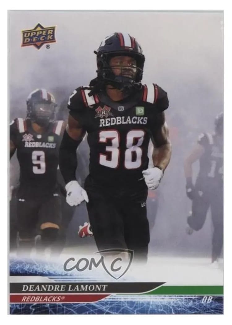 2025 Upper Deck CFL Deandre Lamont #7 card