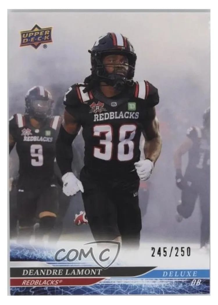 2025 Upper Deck CFL Deandre Lamont #7 card