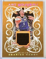 2024 Panini Origins WNBA Art Nouveau Memorabilia Dearica Hamby #AN-DH card