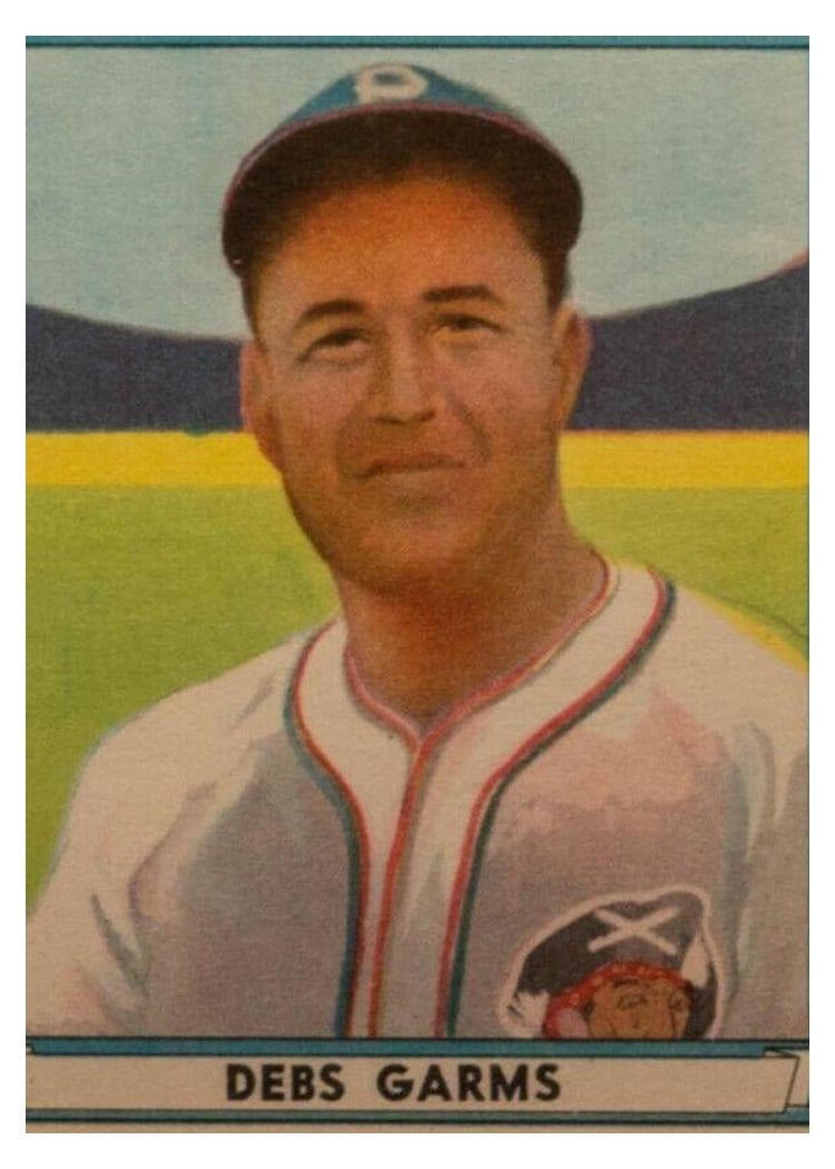 1941 Play Ball Debs Garms #11 card