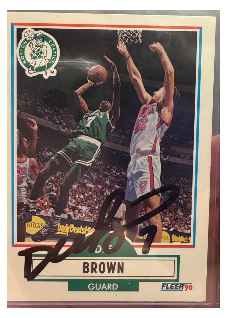 1990 Fleer Update Dee Brown #U-6 card