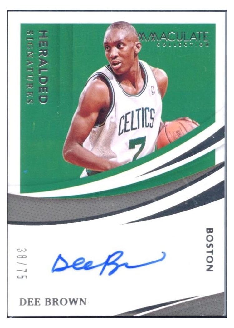 2020-21 Panini Immaculate Collection Heralded Signatures Dee Brown #HS-DEE card