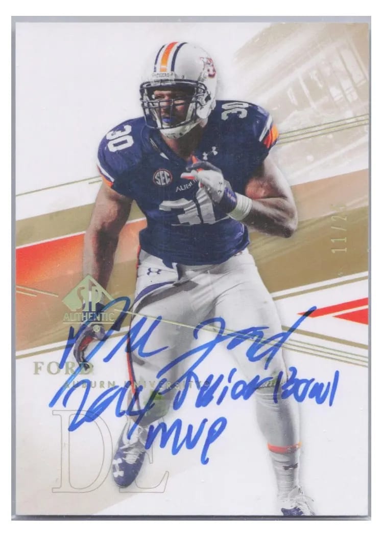 2014 SP Authentic Dee Ford #38 card