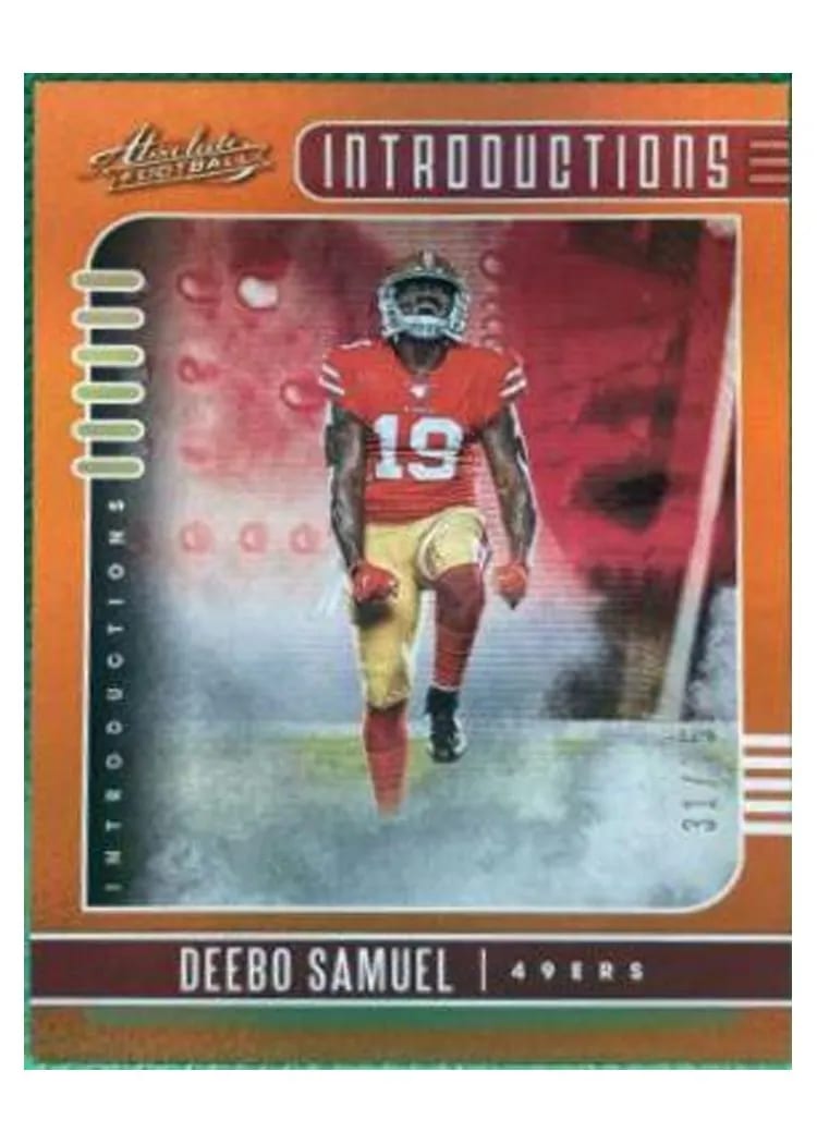 2019 Panini Absolute Introductions Deebo Samuel #6 card