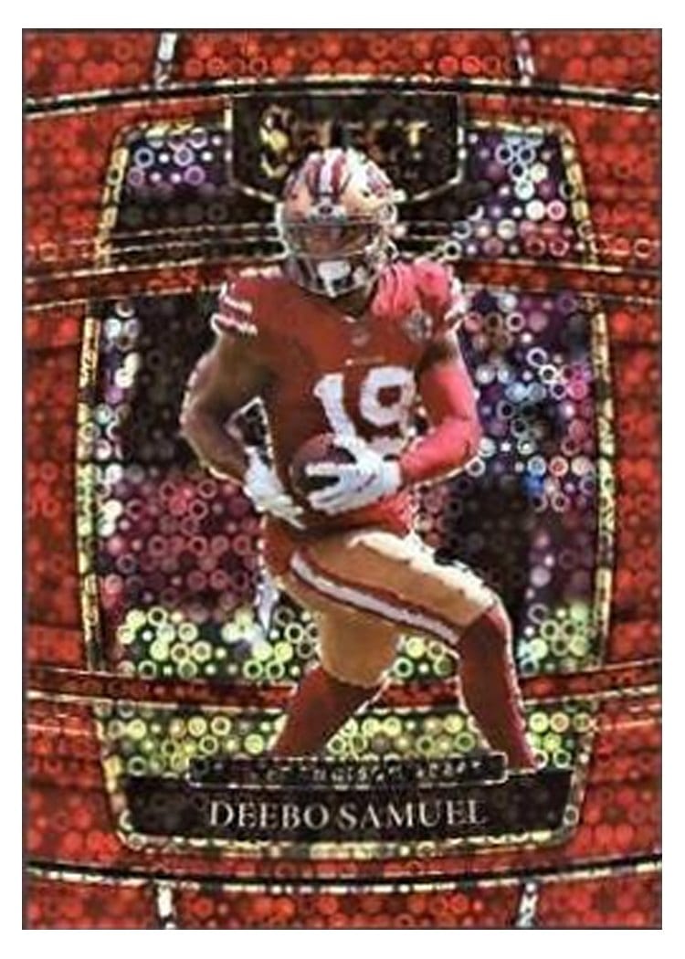 2021 Panini Select Base Set Deebo Samuel Red Disco #31 card