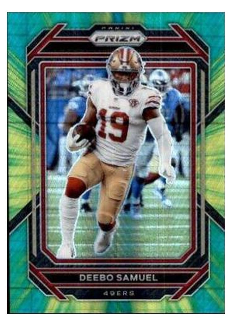 2022 Panini Prizm Base Set Deebo Samuel Hyper #265 card