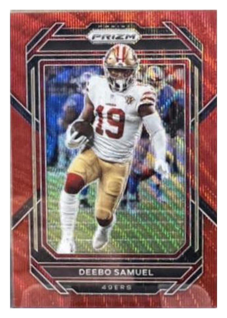 2022 Panini Prizm Base Set Deebo Samuel Red Wave #265 card