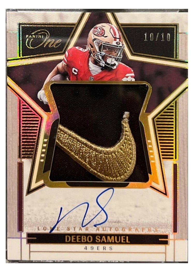 2023 Panini One Lone Star Autographs Deebo Samuel #88 card