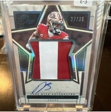 2023 Panini One Lone Star Autographs Deebo Samuel #88 card