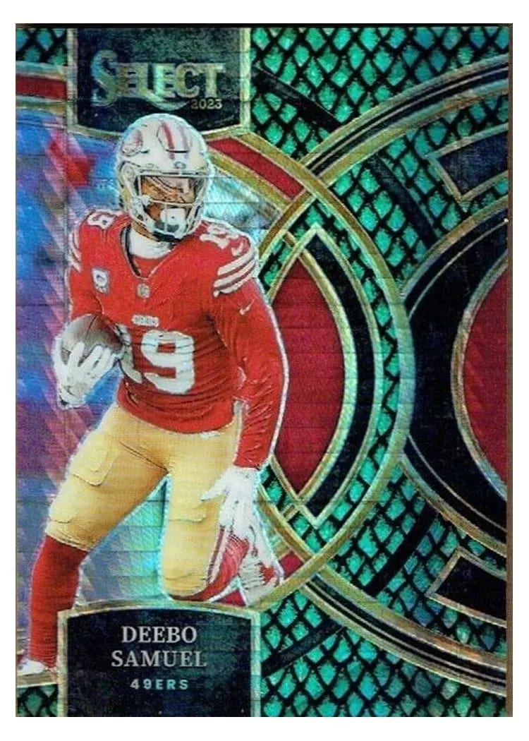 2023 Panini Select Base Set Deebo Samuel Dragon Scale Prizm #193 card