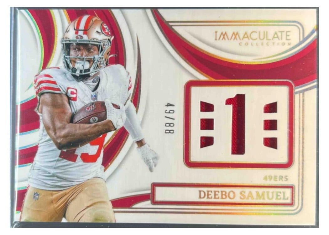 2024 Panini Immaculate Collection Immaculate Numbers Memorabilia Deebo Samuel #24 card