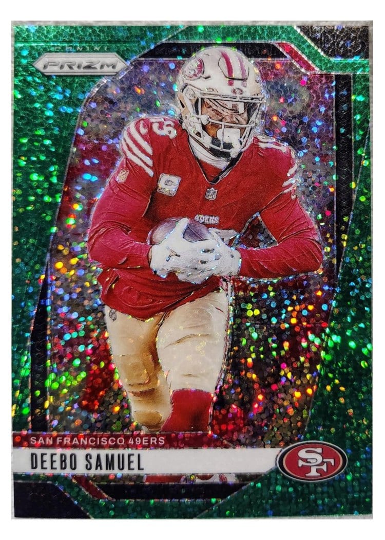 2024 Panini Prizm Base Set Deebo Samuel Green Sparkle #252 card