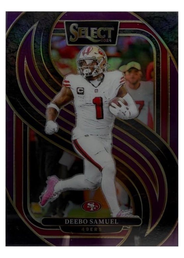 2024 Panini Select Base Set Deebo Samuel Purple Prizm #146 card