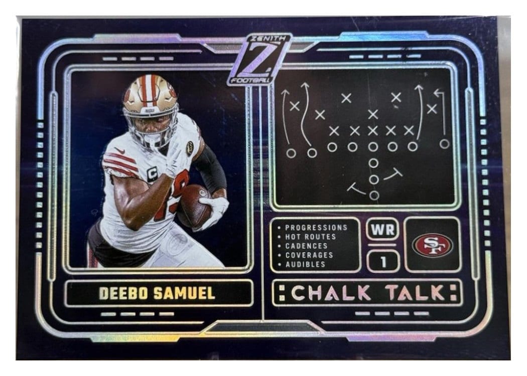 2024 Panini Zenith Chalk Talk Deebo Samuel #22 card