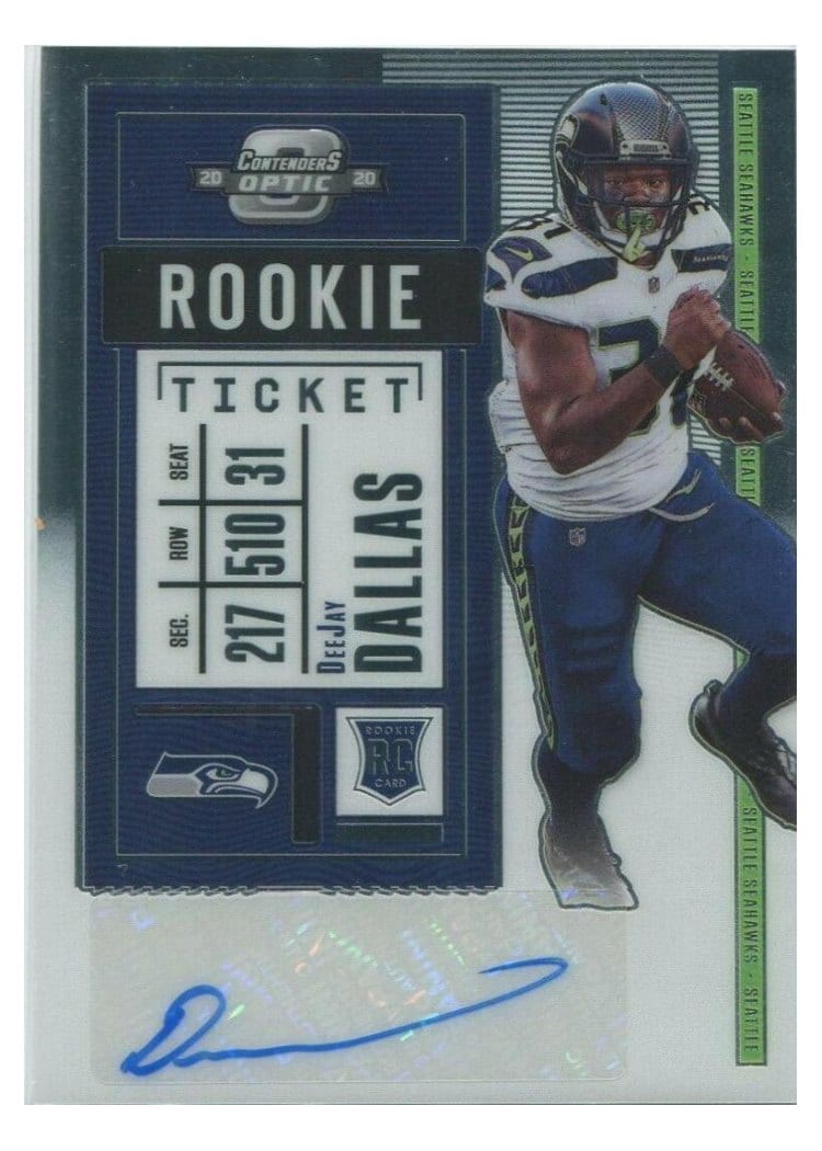 2020 Panini Contenders Optic Base Set DeeJay Dallas Autograph #181 card