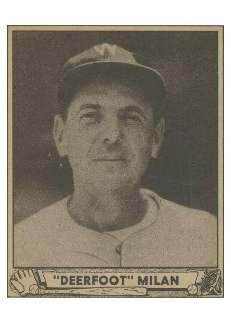 1940 Play Ball Deerfoot Milan #130 card