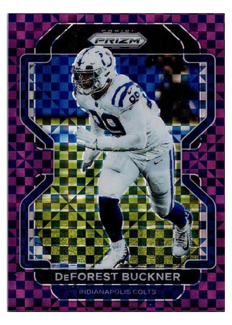 2021 Panini Prizm Base Set DeForest Buckner Purple Power Prizm #26 card