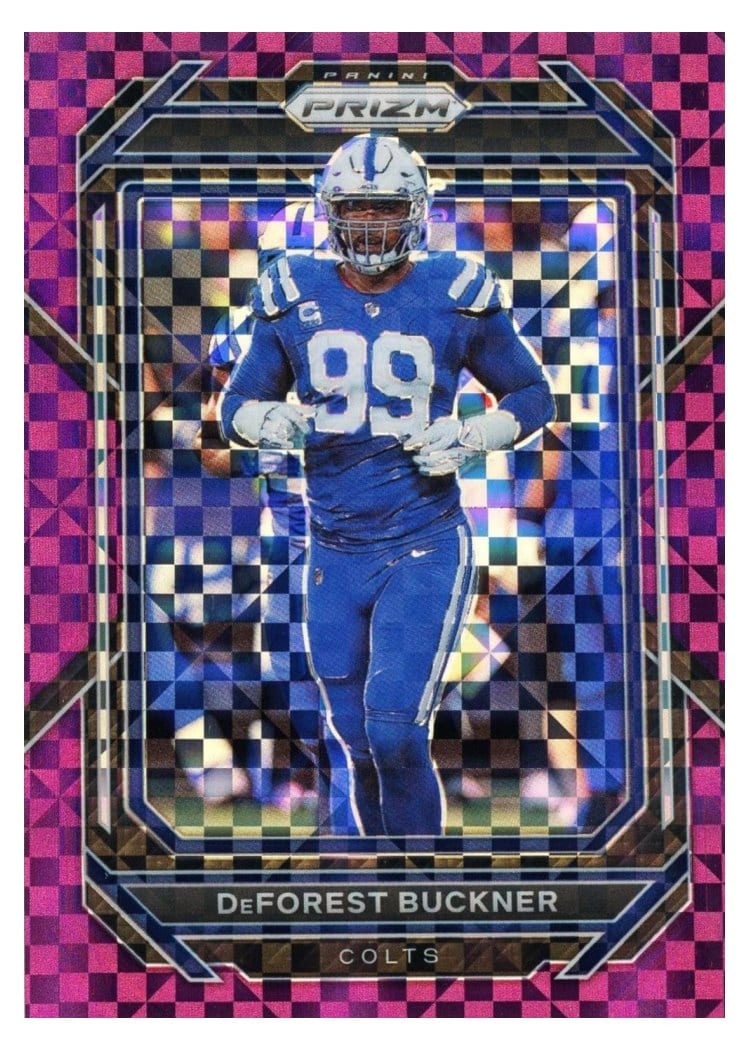 2022 Panini Prizm Base Set DeForest Buckner Purple Power #126 card