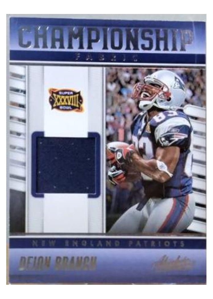 2023 Panini Absolute Championship Fabric Deion Branch #CF-12 card
