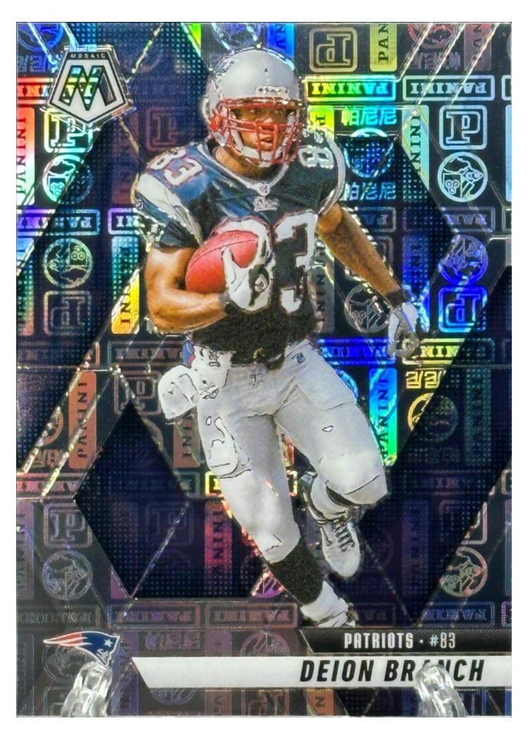 2025 Panini Mosaic Base Set Deion Branch Silver Knight #111 card