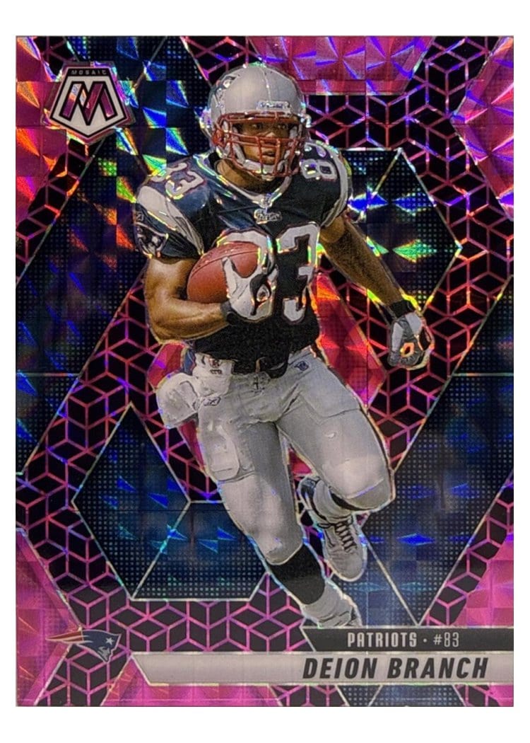 2025 Panini Mosaic Base Set Deion Branch Pink Spectris #111