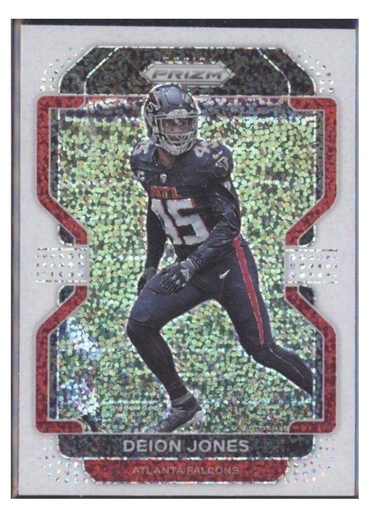 2021 Panini Prizm Base Set Deion Jones White Sparkle Prizm #328 card