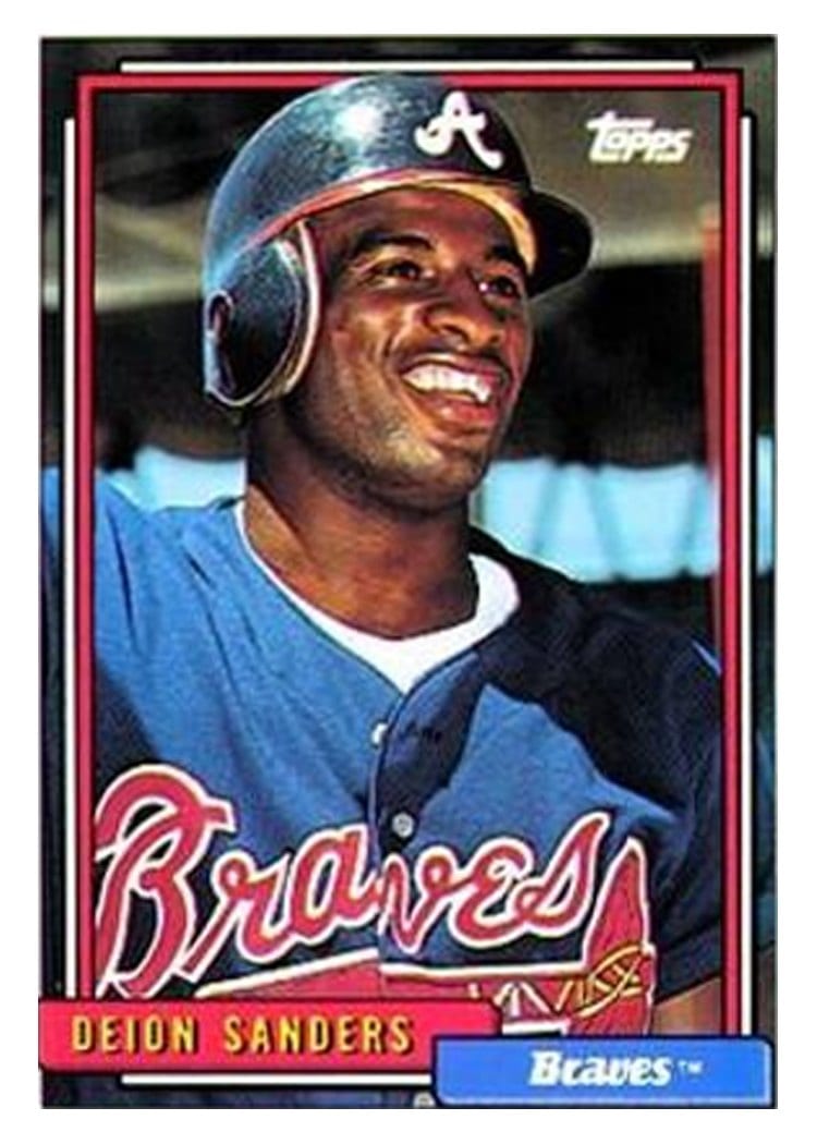 1992 Topps Base Set Deion Sanders #645 card