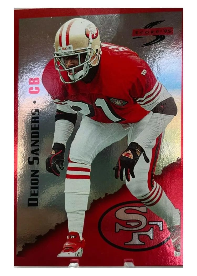 1995 Panini Score Deion Sanders #9 card