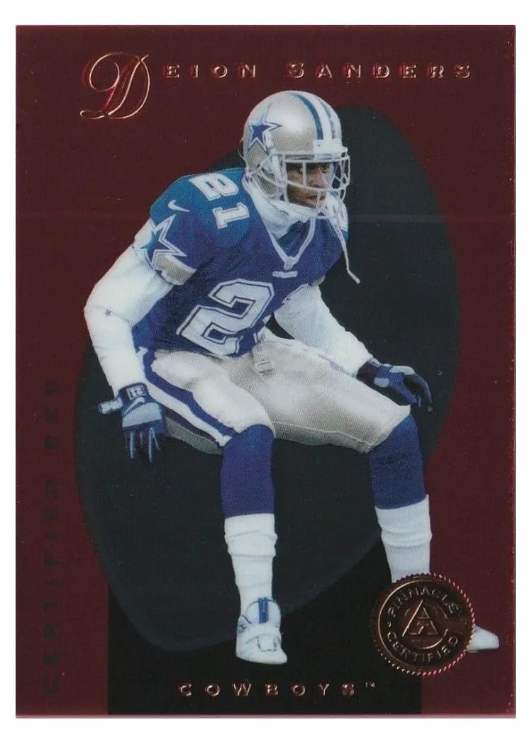 1997 Pinnacle Certified Deion Sanders #18 card
