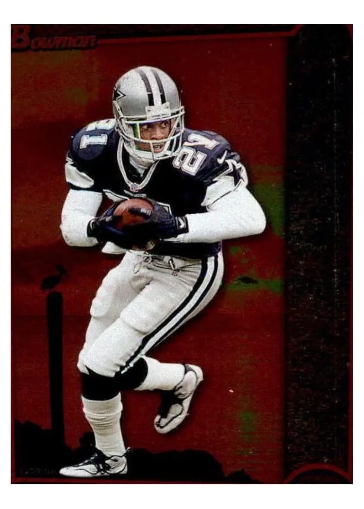 1999 Bowman Chrome Deion Sanders #148 card