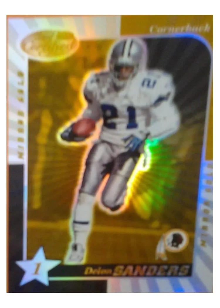 2000 Leaf Certified Deion Sanders #100 card