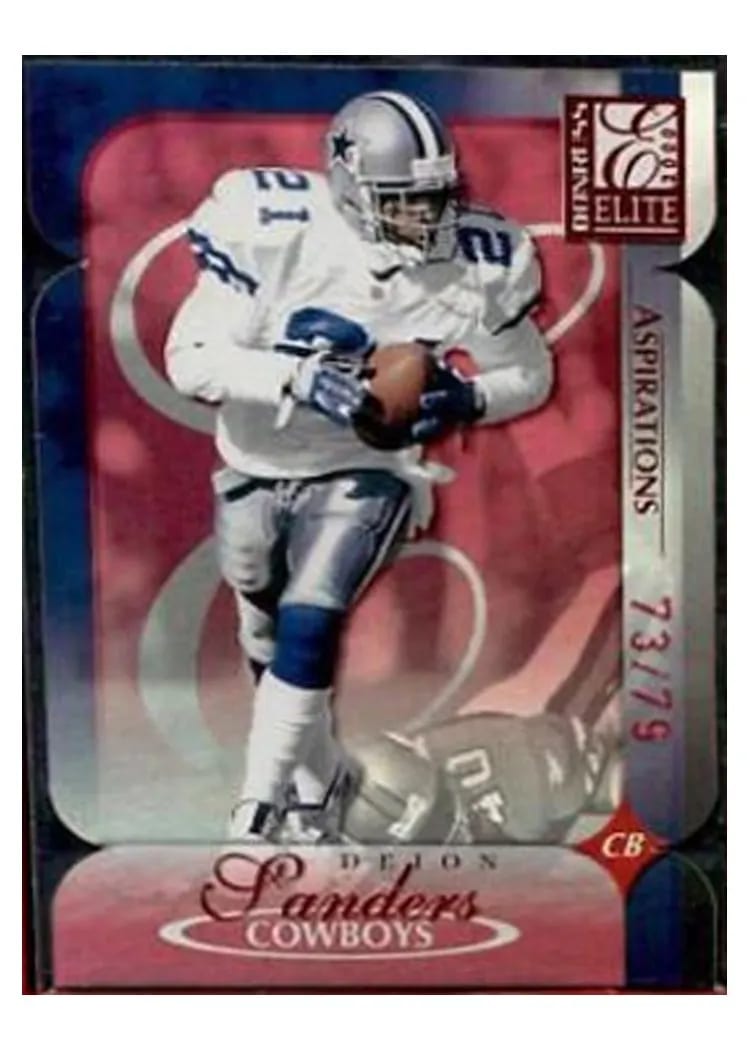 2000 Panini Donruss Elite Deion Sanders Aspirations #30 card