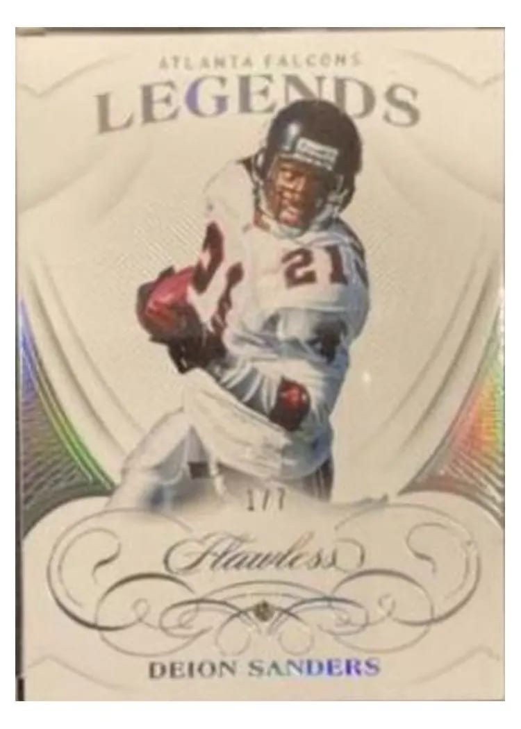 2019 Panini Flawless Base Ruby Deion Sanders #72 card