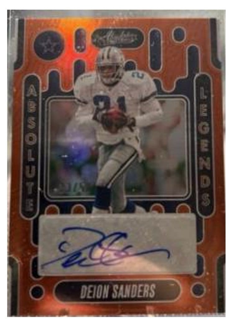 2024 Panini Absolute Absolute Legends Signatures Deion Sanders #ALS-DSS