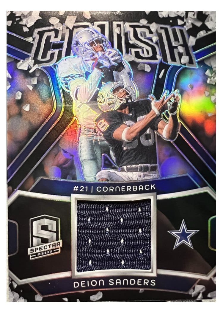2024 Panini Spectra Crush Relics Deion Sanders #CRU-DSS card
