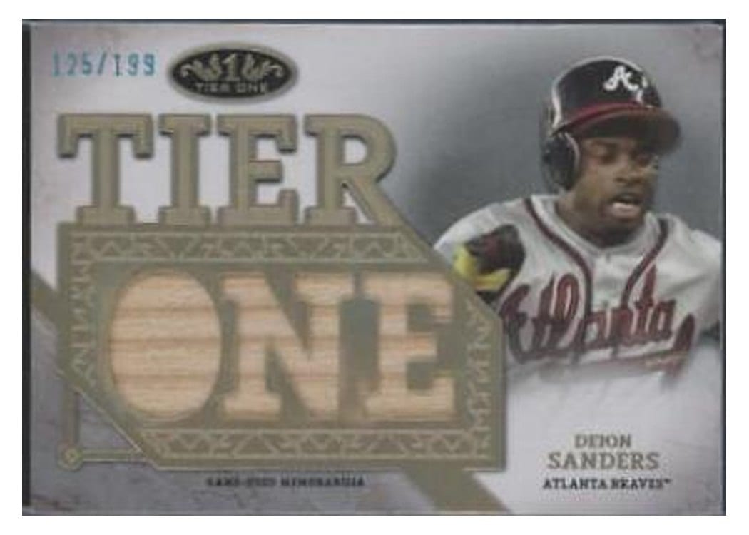 2024 Topps Tier One Die-Cut Relics Deion Sanders #T1RD-DSA card