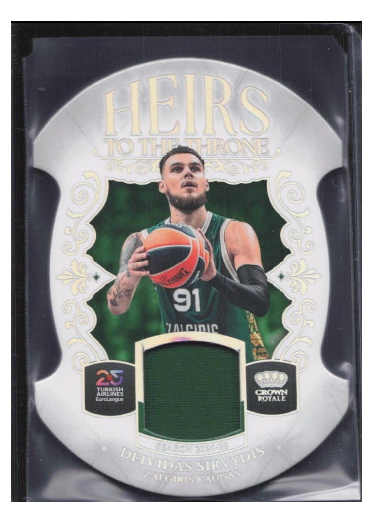2024 Panini Crown Royale Euroleague Heirs to the Throne Deividas Sirvydis #3 card