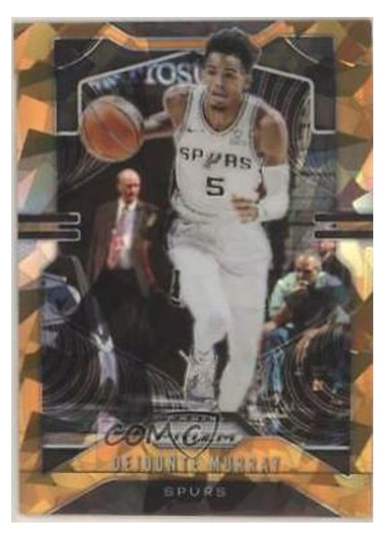 2019-20 Panini Prizm Base Set Dejounte Murray Orange Ice Prizm #138 card