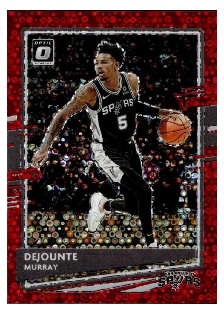 2020-21 Donruss Optic Base Set Dejounte Murray Fast Break Red #93 card