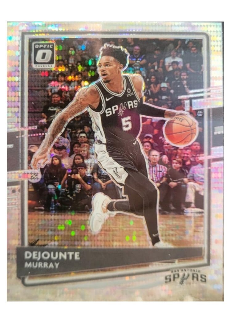 2020-21 Donruss Optic Base Set Dejounte Murray Silver Pulsar #93 card