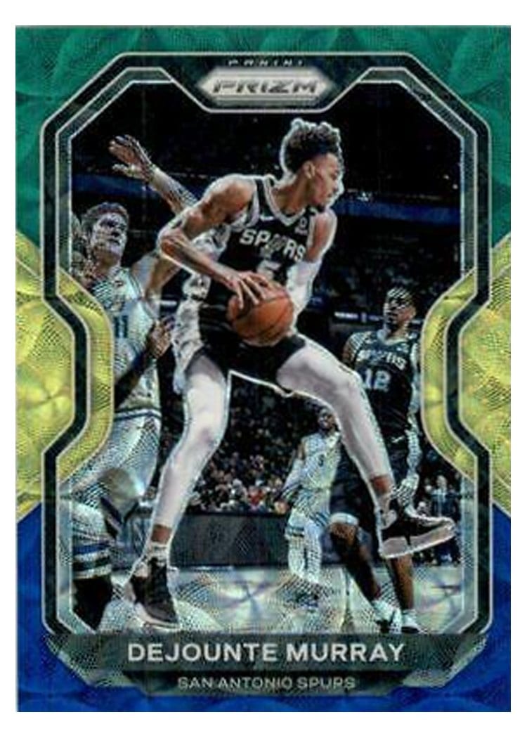 2020-21 Panini Prizm Base Set Dejounte Murray Choice Blue, Yellow, Green Prizm #153 card