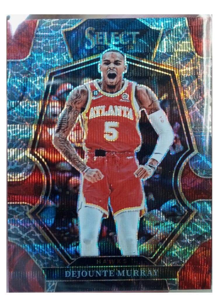2022-23 Panini Select Base Set Dejounte Murray Elephant Prizm #102 card