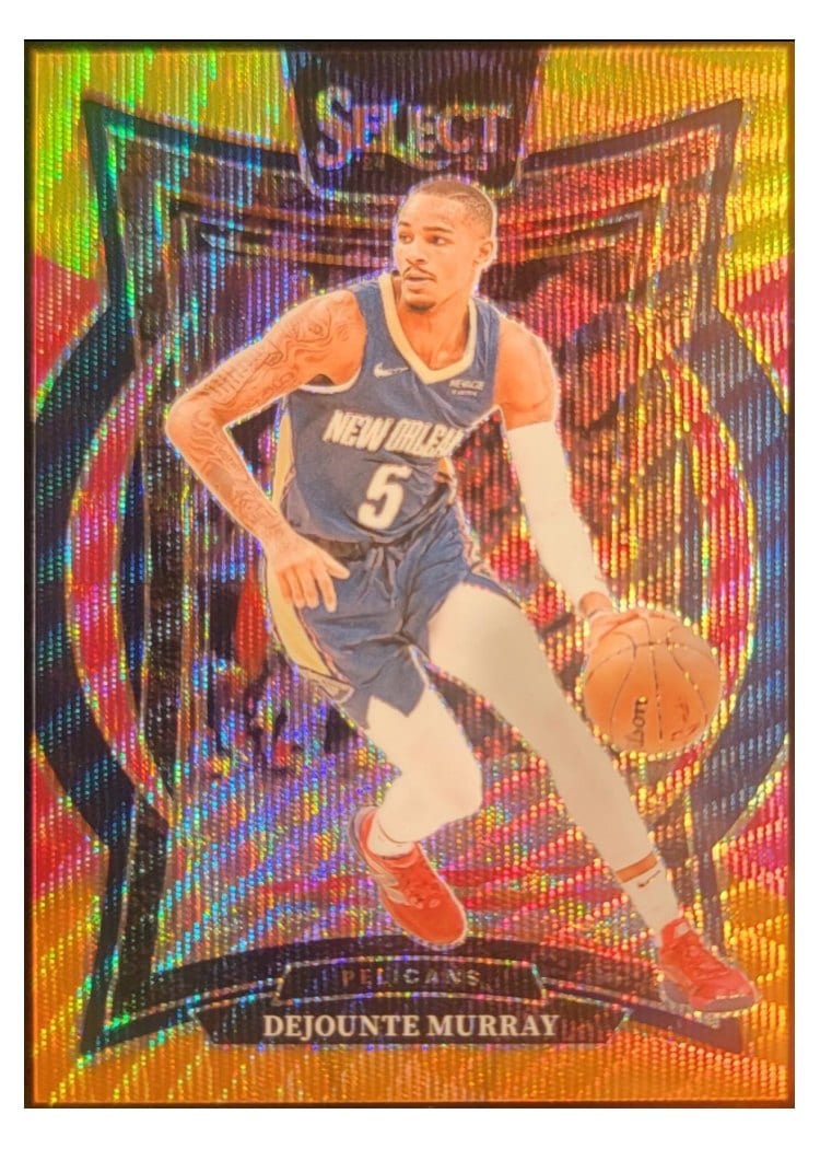 2024-25 Panini Select Base Set Dejounte Murray Multi Wave Prizm #13 card