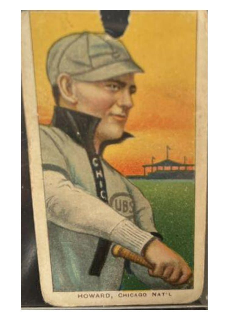 1909 T206 Sovereign 350 Del Howard card