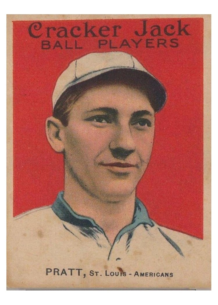 1915 Cracker Jack Del Pratt #93 card