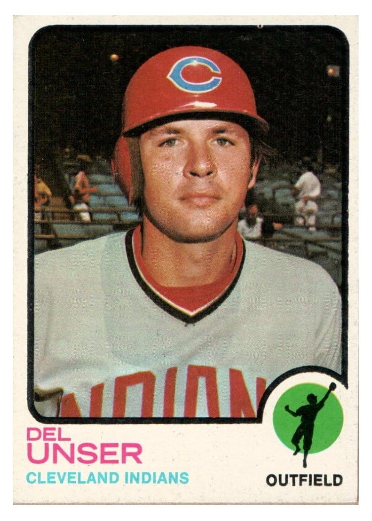 1973 Topps Del Unser #247 card